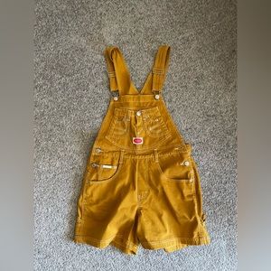 yellow shorteralls!